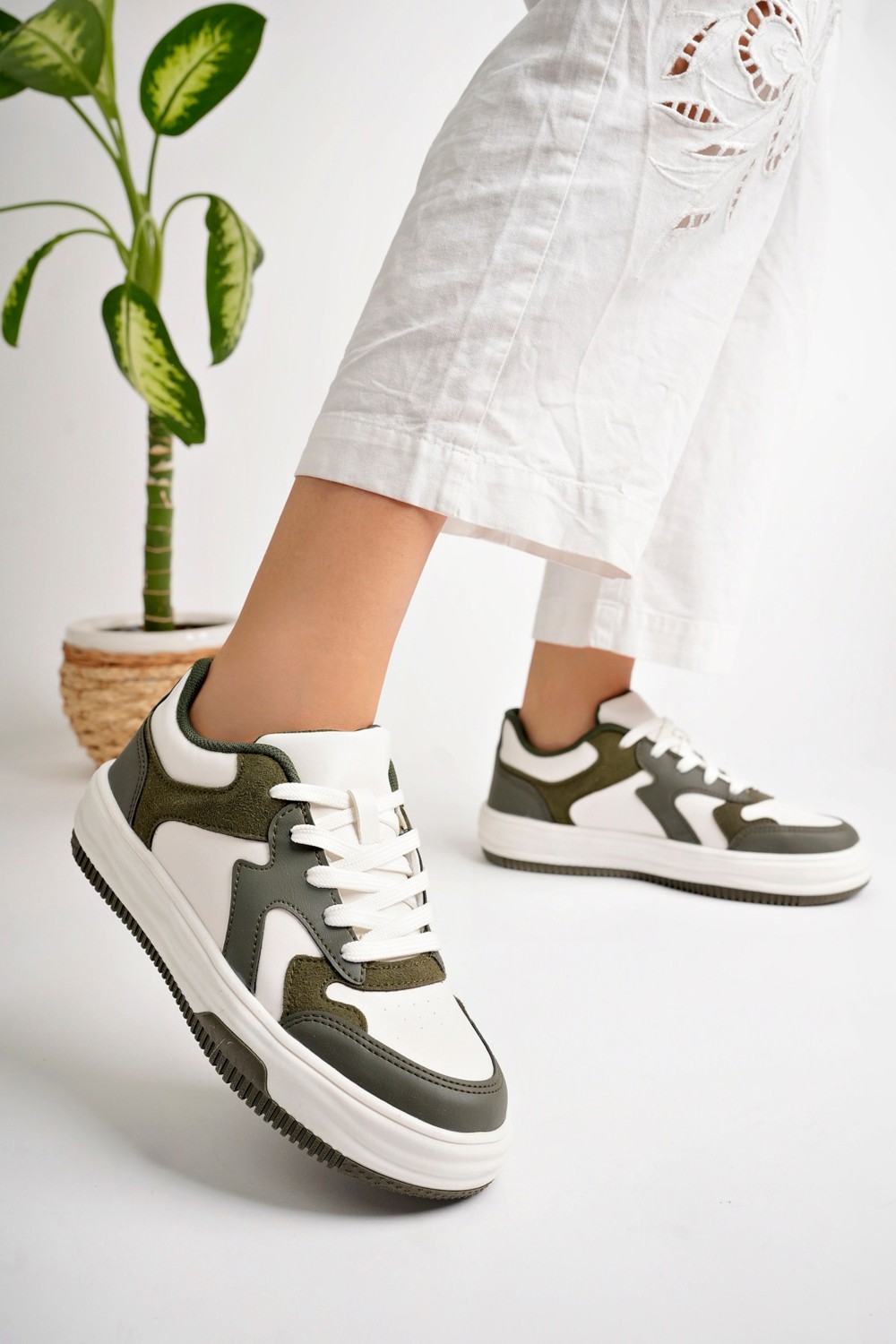 Pasyone Siyah Kadın Sneaker Günlük Ayakkabı görsel 8