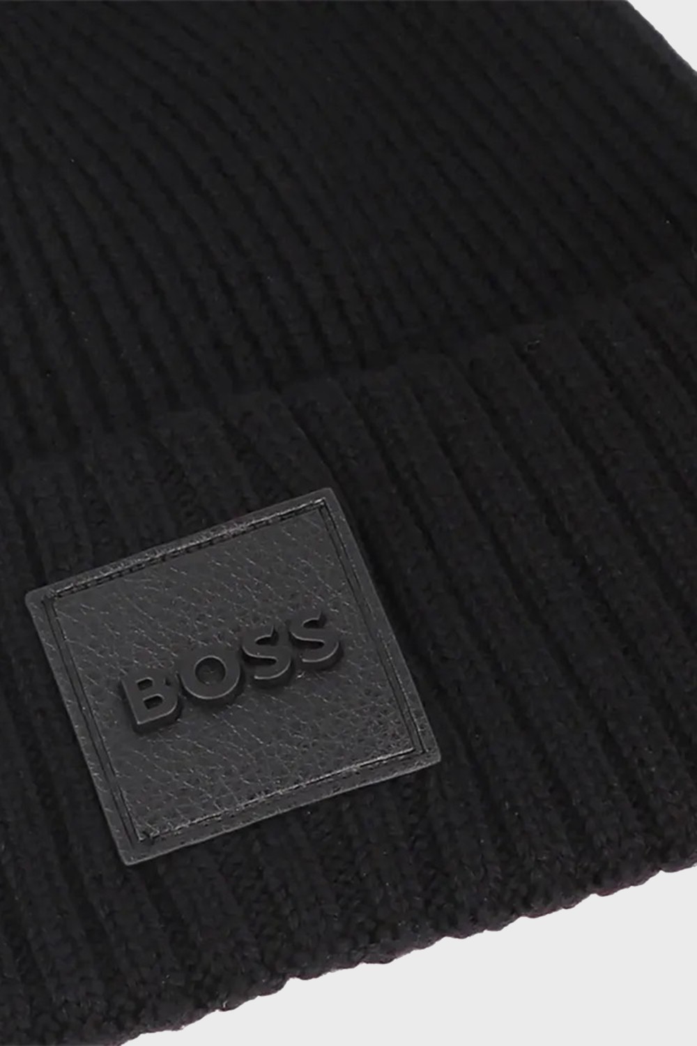 Boss Erkek Yünlü Logolu Bere Siyah Renk Standart Beden Kış Sezonu İçin Şık Tasarım 50522426 001 görsel 2