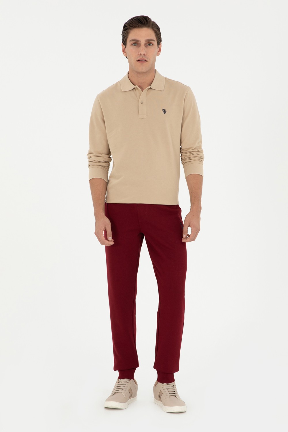 U.S. Polo Assn. Erkek Bordo Eşofman Altı 50295174-VR014