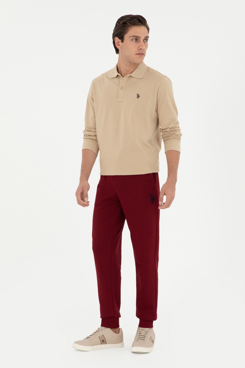 U.S. Polo Assn. Erkek Bordo Eşofman Altı 50295174-VR014 görsel 3