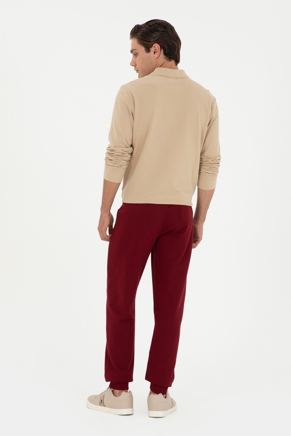 U.S. Polo Assn. Erkek Bordo Eşofman Altı 50295174-VR014 görsel 4