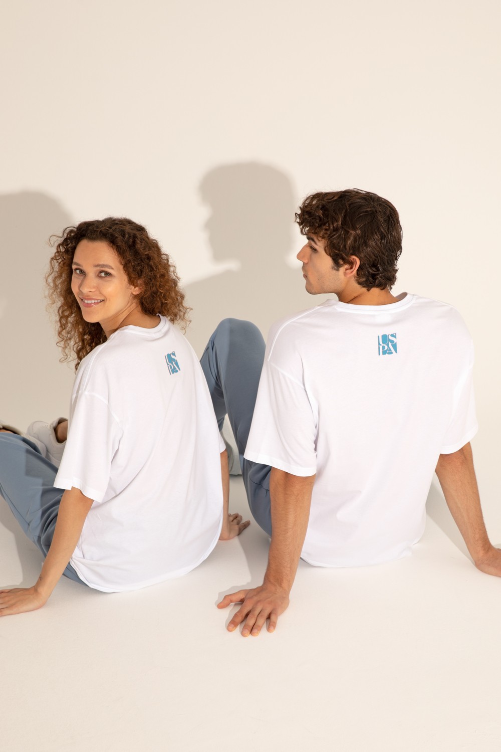 U.S. Polo Assn. Erkek Comfort Fit Bisiklet Yaka Beyaz Tişört 50287046-VR013