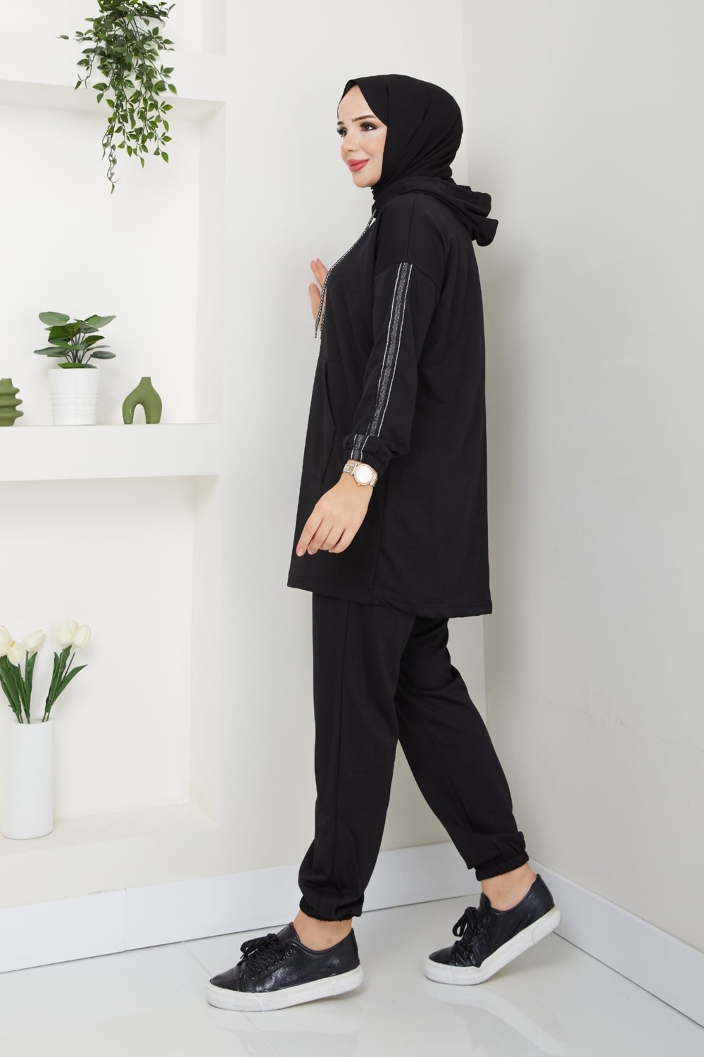 Cng Moda Oversize Model Tesettür Eşofman Takımı görsel 2