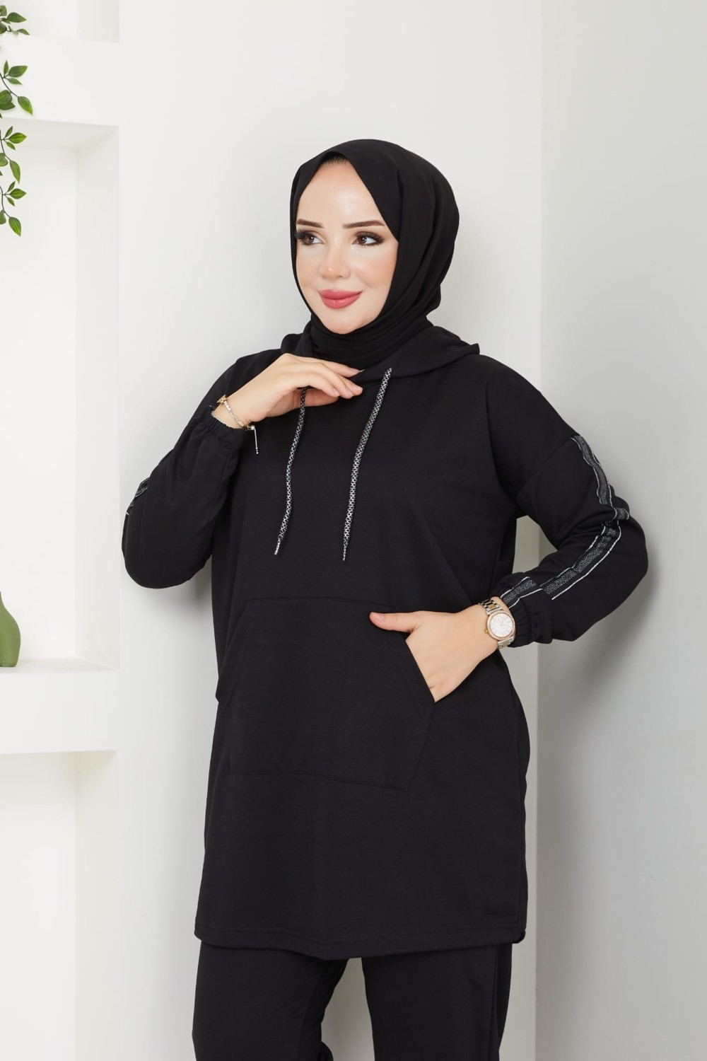 Cng Moda Oversize Model Tesettür Eşofman Takımı görsel 3