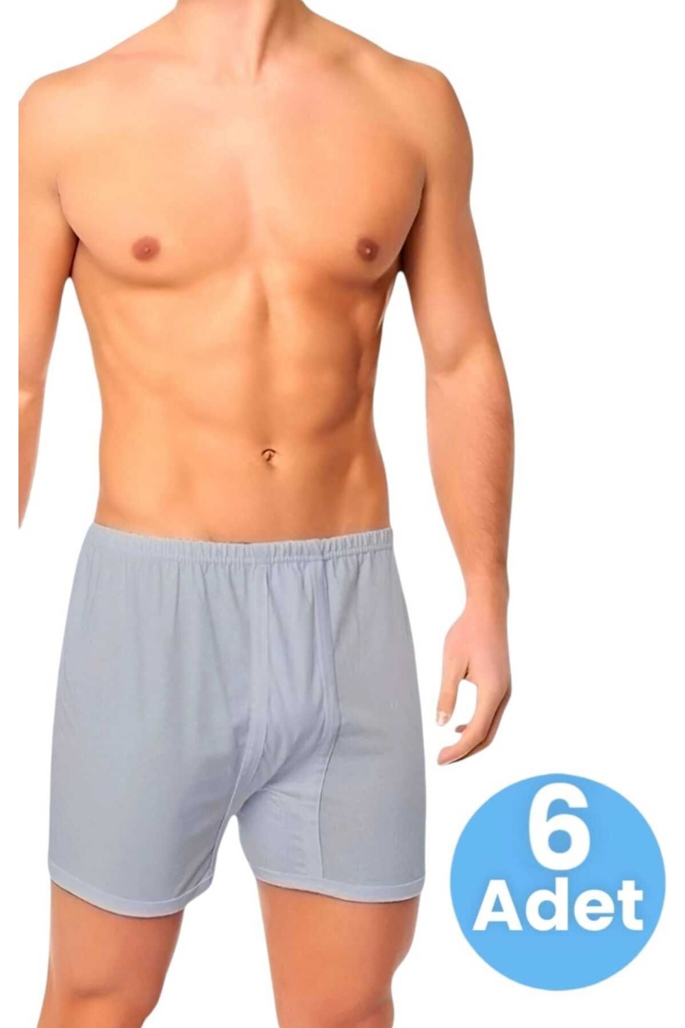 Uniquetrenders Erkek Rahat Kesim Paçalı Pamuklu Külot Boxer 6'lı Set görsel 7
