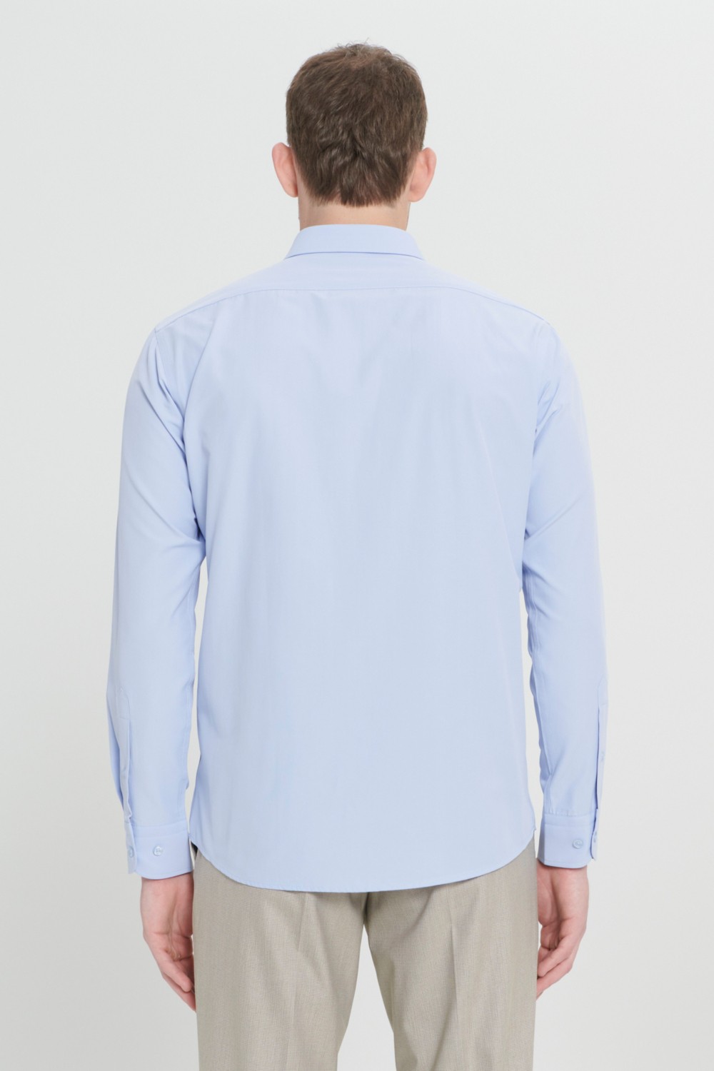 Altınyıldız Classics Erkek Beyaz Ütülemesi Kolay Non-Iron Comfort Fit Rahat Kesim Klasik Yaka Gömlek görsel 5