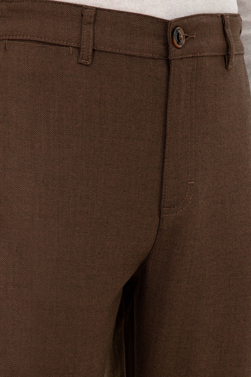 U.S. Polo Assn. Erkek Kahverengi Kanvas Carrot Fit Pantolon 50297861-VR153 görsel 5