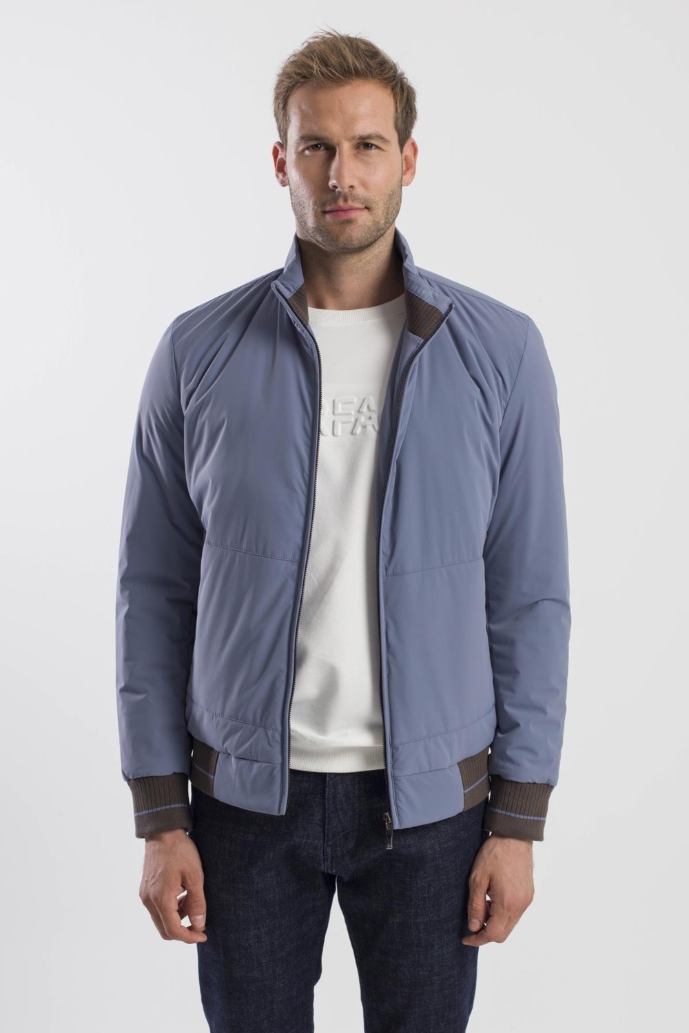 Jakamen Taş Comfort Fit Dik Yaka Mont görsel 5