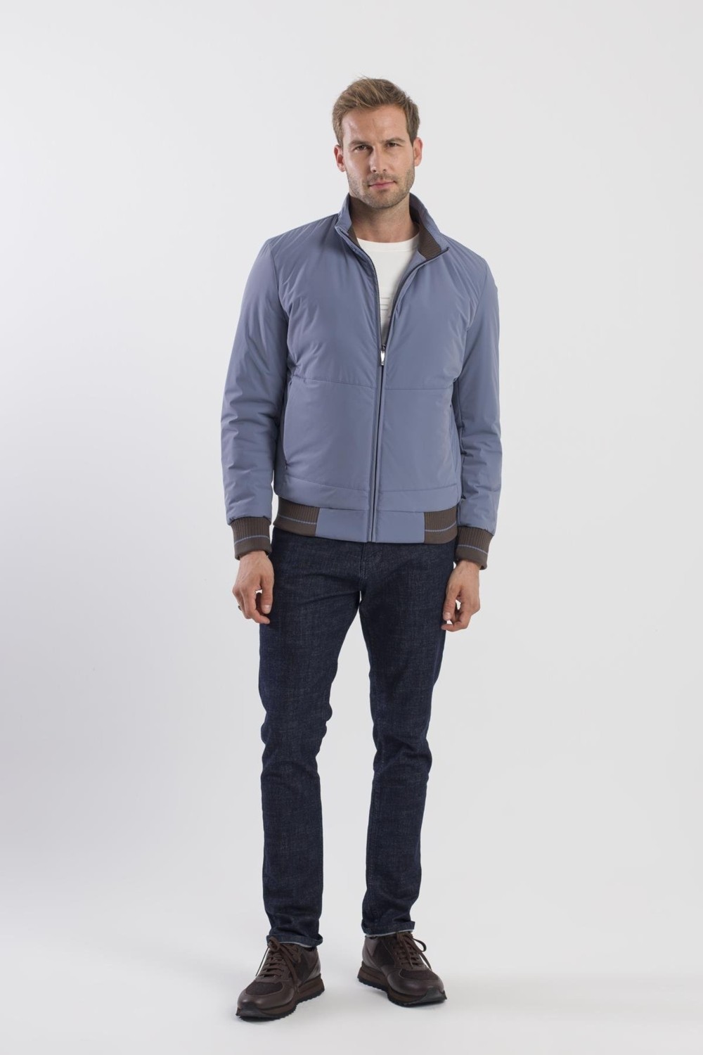 Jakamen Taş Comfort Fit Dik Yaka Mont görsel 6