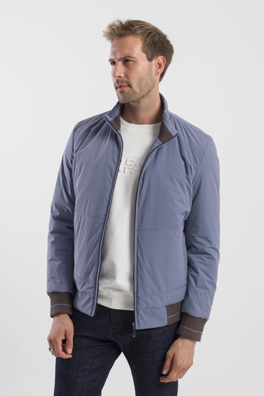Jakamen Taş Comfort Fit Dik Yaka Mont görsel 7