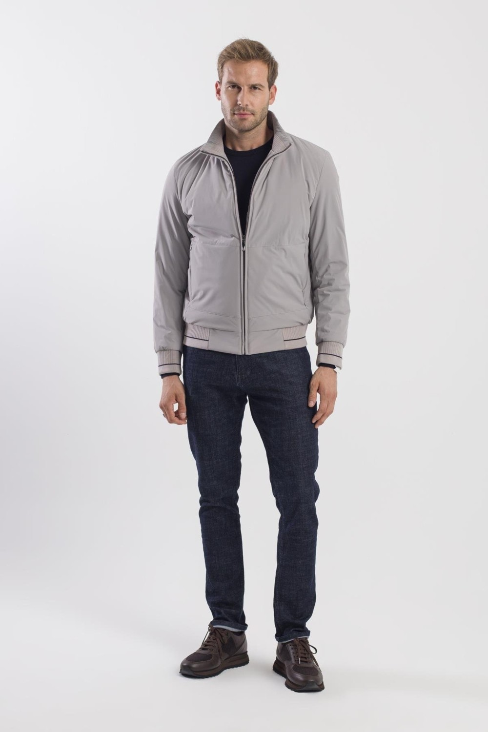 Jakamen Taş Comfort Fit Dik Yaka Mont görsel 2