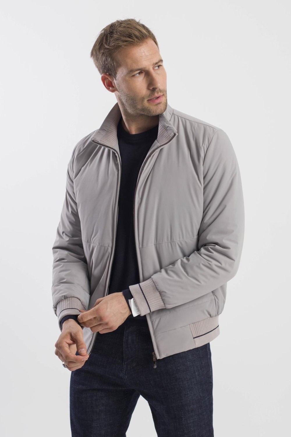 Jakamen Taş Comfort Fit Dik Yaka Mont görsel 3