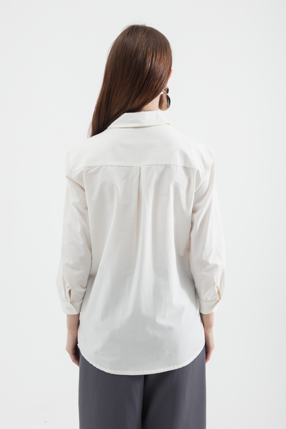 Arzu Özel Moda Atölyesi Oversize Poplin Gömlek görsel 5