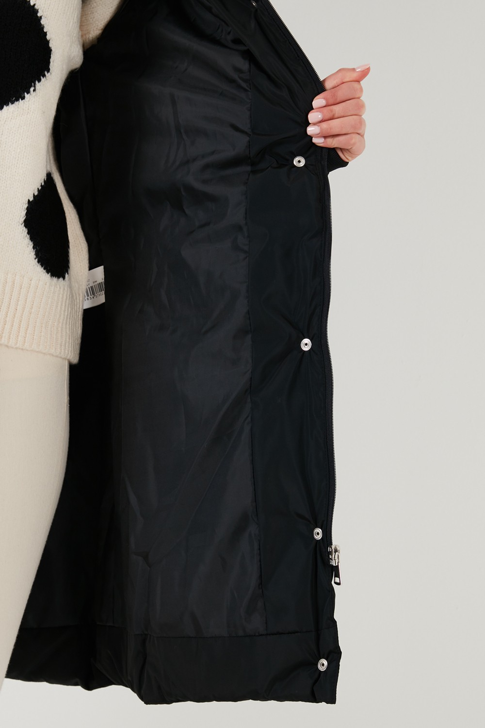 Lela Regular Fit Çıkarılabilir Kapüşonlu Fermuarlı Cepli Şişme Mont Kadın Mont 497EMİLY görsel 5