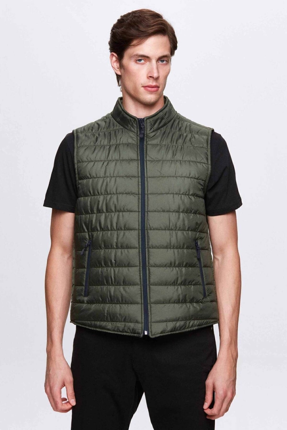 D'S Damat Regular Fit Beyaz Mevsimlik Yelek Mont 7HF07ORT42611