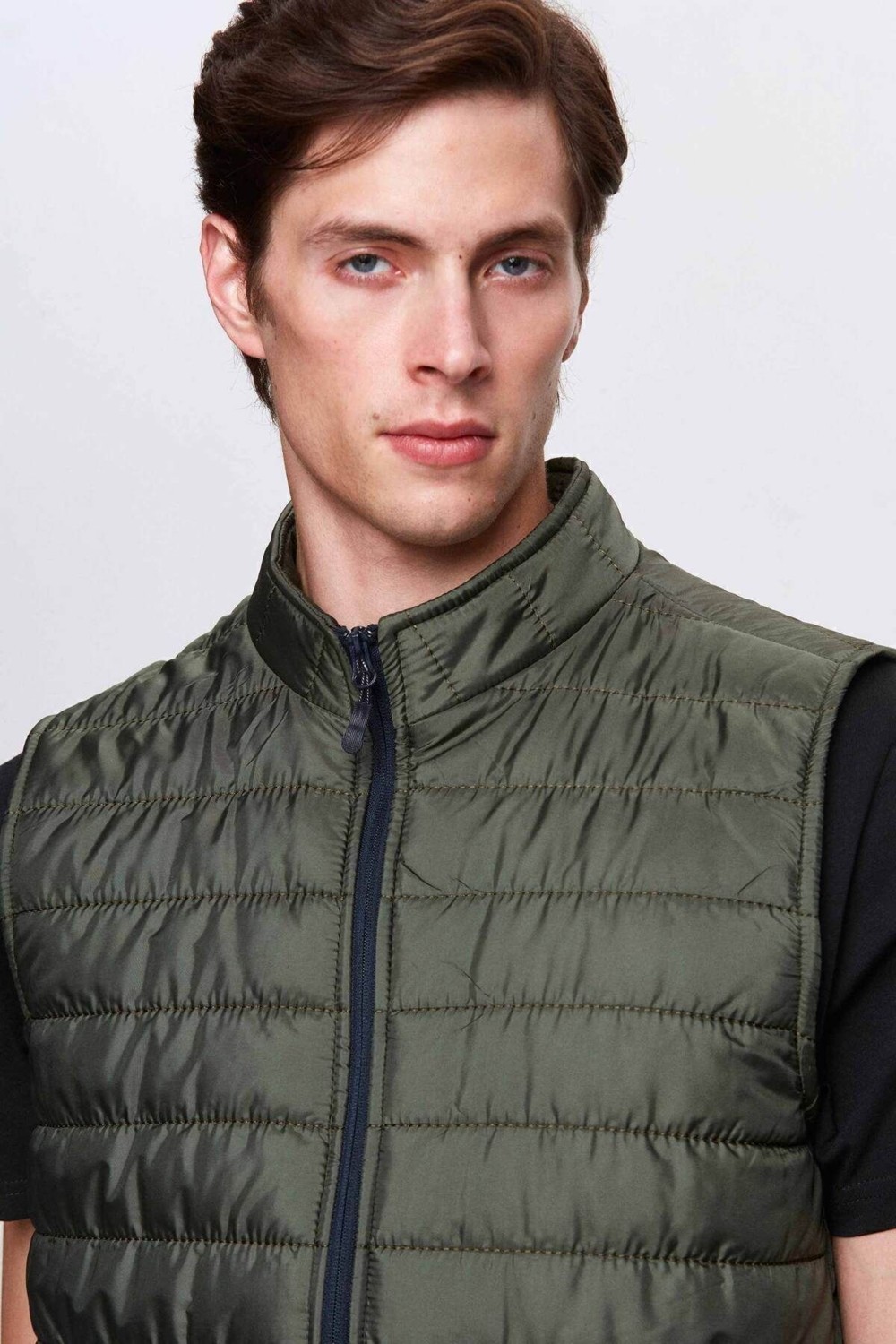 D'S Damat Regular Fit Beyaz Mevsimlik Yelek Mont 7HF07ORT42611 görsel 3