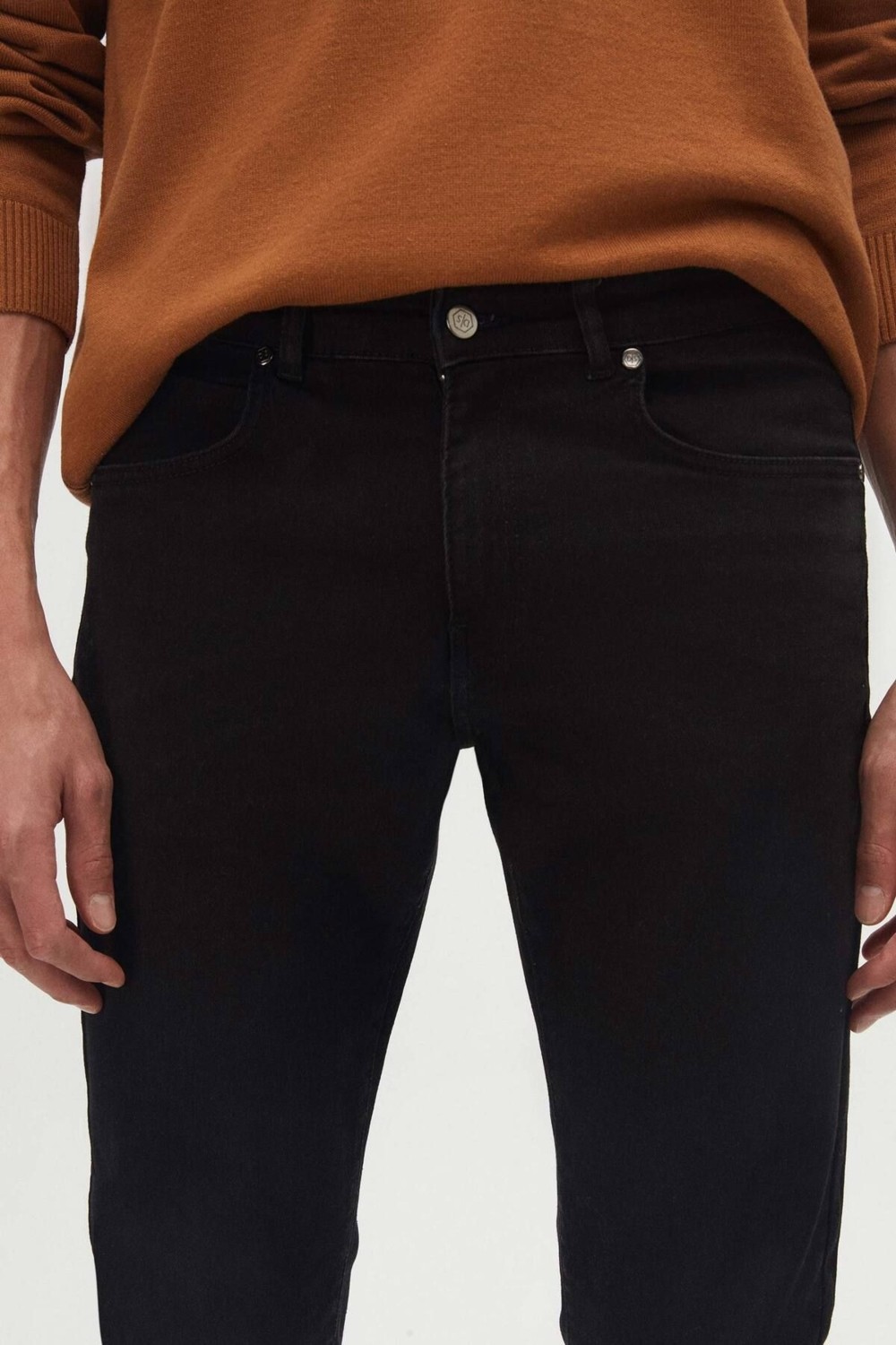 D'S Damat Slim Fit Antrasit Düz Jean Kot Beş Cepli Likralı Yıkamalı Denim Pantolon 6HCJ3ORT00102 görsel 2
