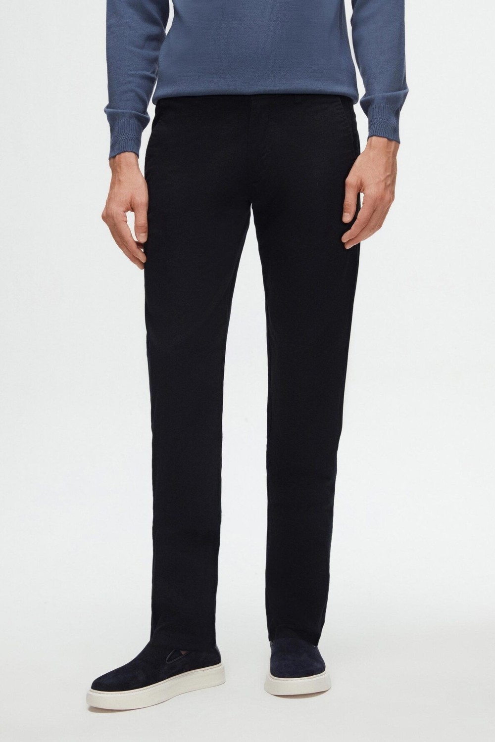 D'S Damat Slim Fit Haki Armürlü Yan Beli Lastikli Esnek Likralı Yandan Cepli Chino Pantolon 2HCC3ORT20001