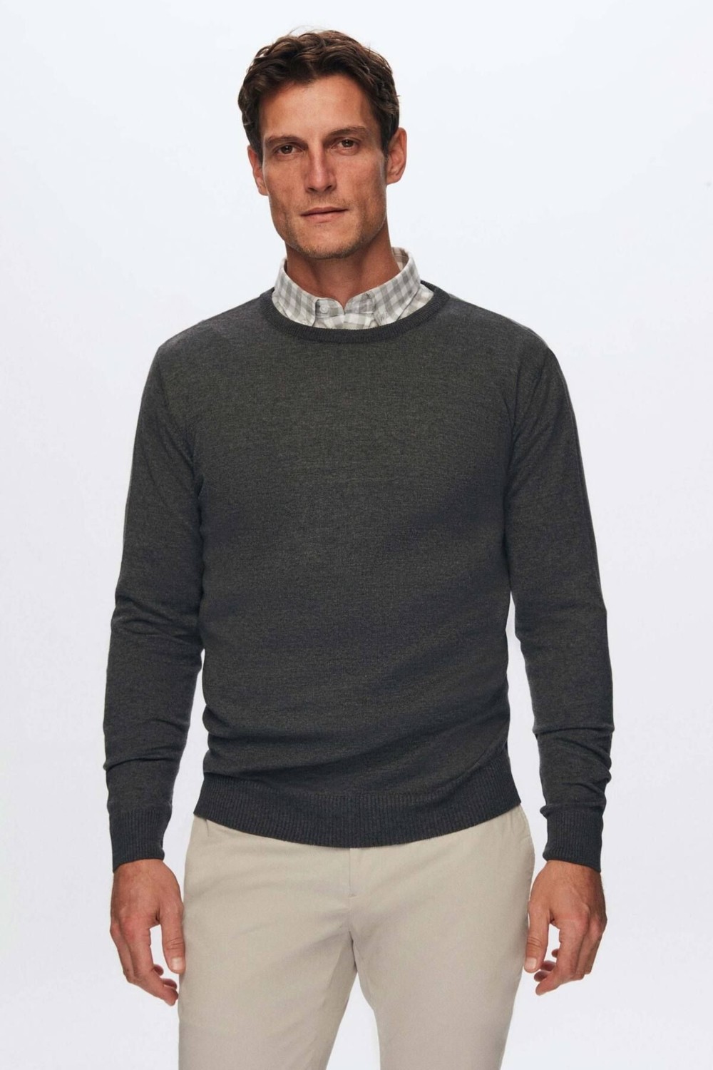 D'S Damat Regular Fit Kiremit Pamuk Karışımlı Triko Kazak 5HF06ORT12004
