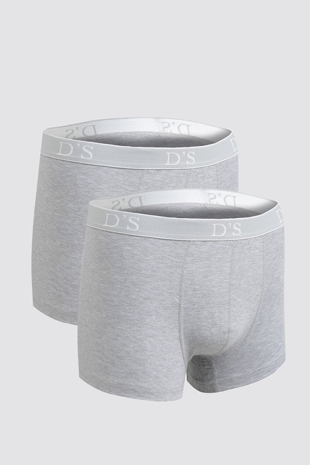 D'S Damat Ds Damat Siyah Beli Lastikli Erkek Boxer 2'li Set Esneyebilen Likralı Tasarım 4HC44ORTBS02