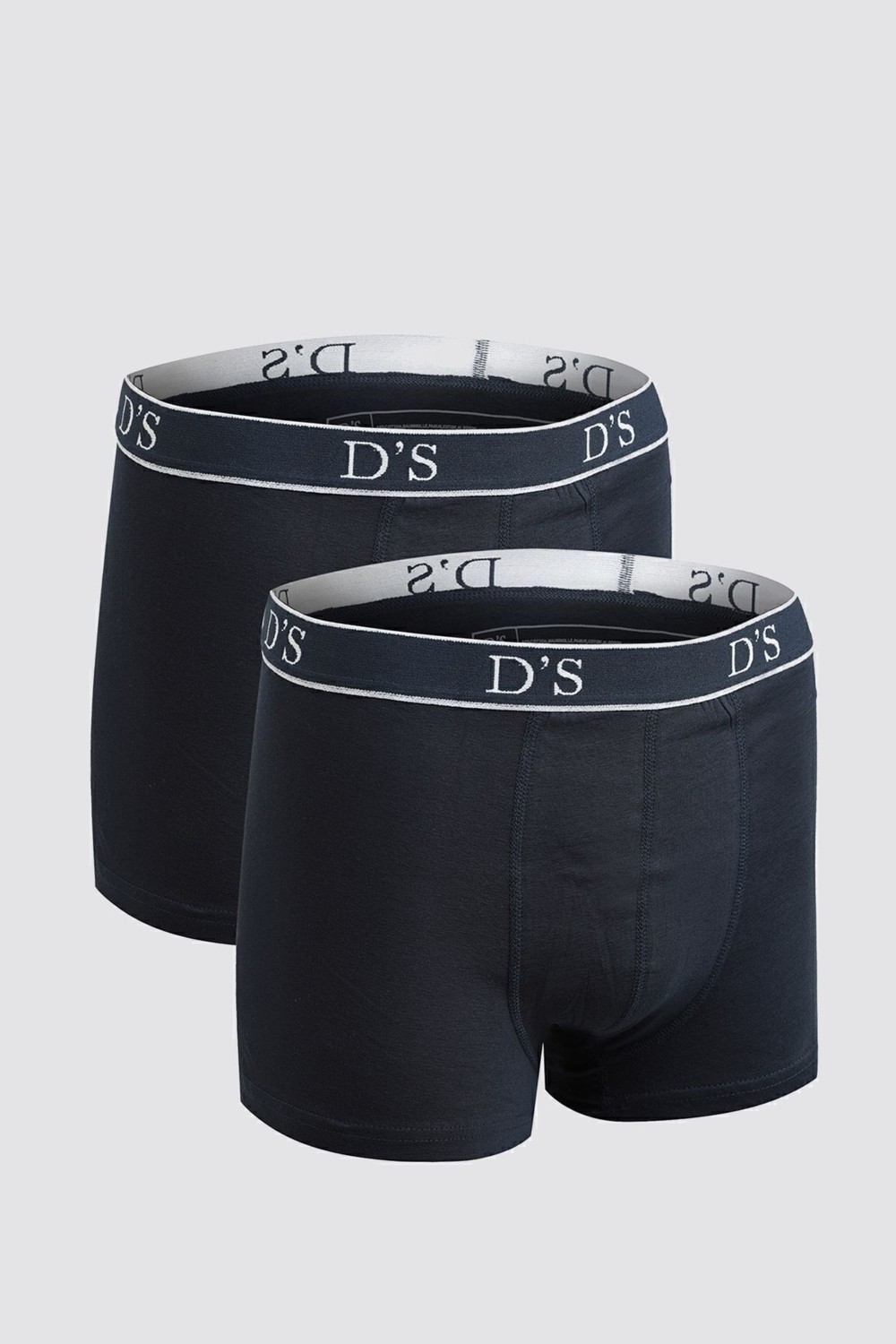 D'S Damat Ds Damat Siyah Beli Lastikli Erkek Boxer 2'li Set Esneyebilen Likralı Tasarım 4HC44ORTBS02 görsel 6