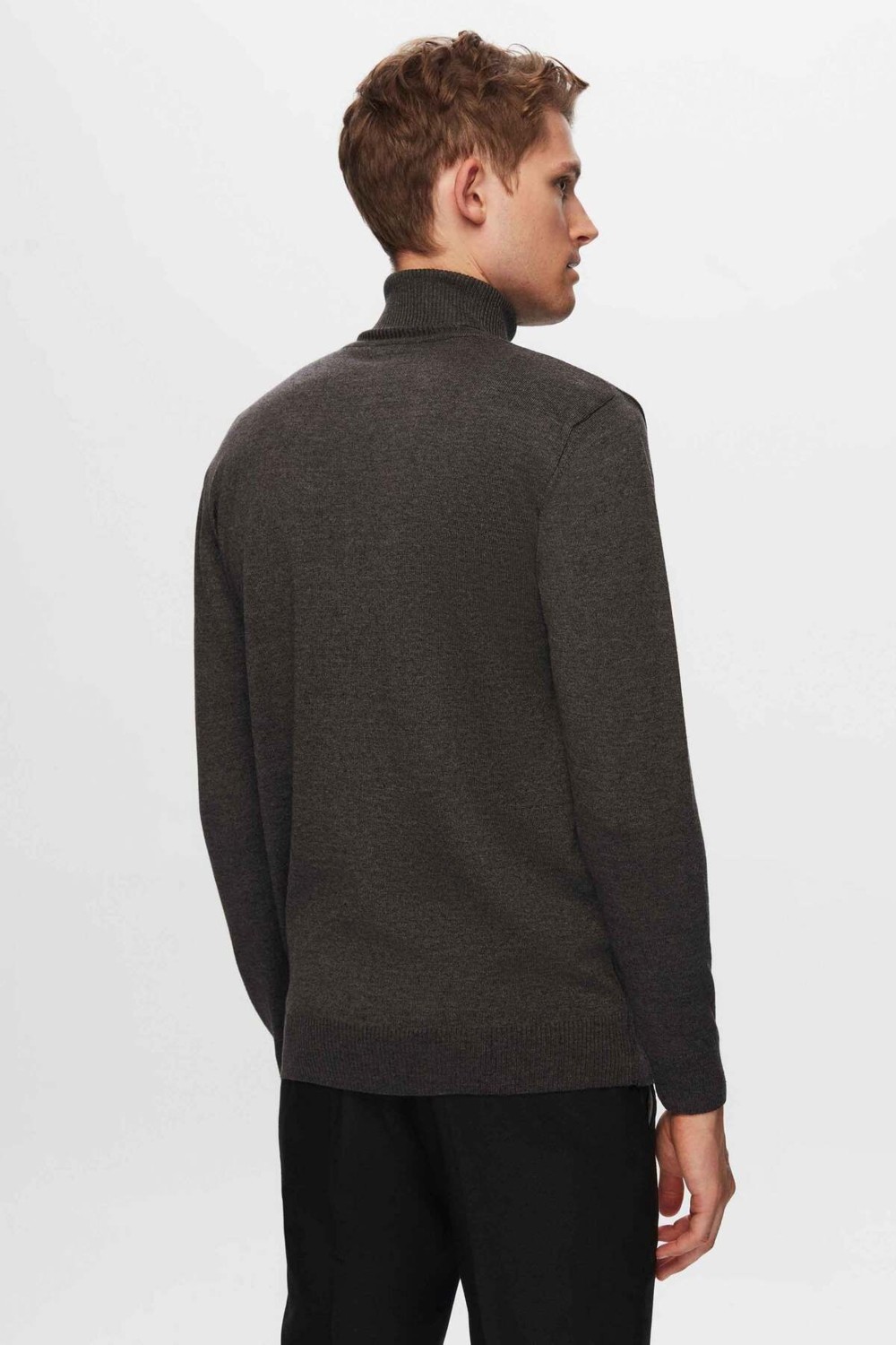 D'S Damat Regular Fit Haki Pamuk Karışımlı Balıkçı Yaka Triko Kazak 5HF06ORT12007 görsel 8