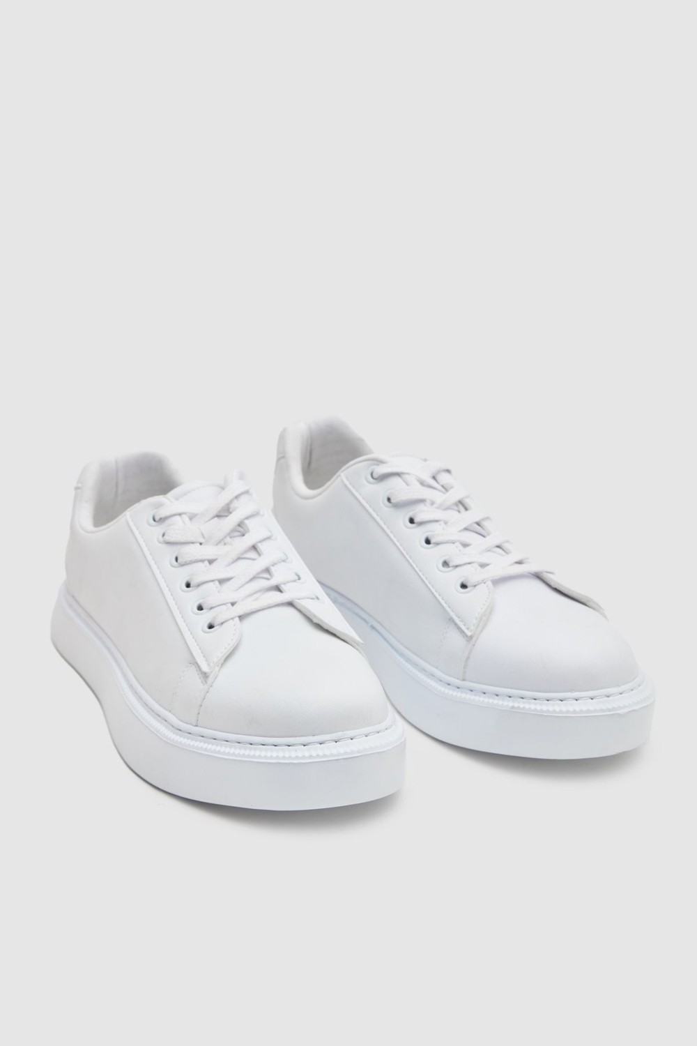TWN Lacivert Kalın Beyaz Tabanlı Bağcıklı Sneaker Ayakkabi 0EC09ORT0378 görsel 5