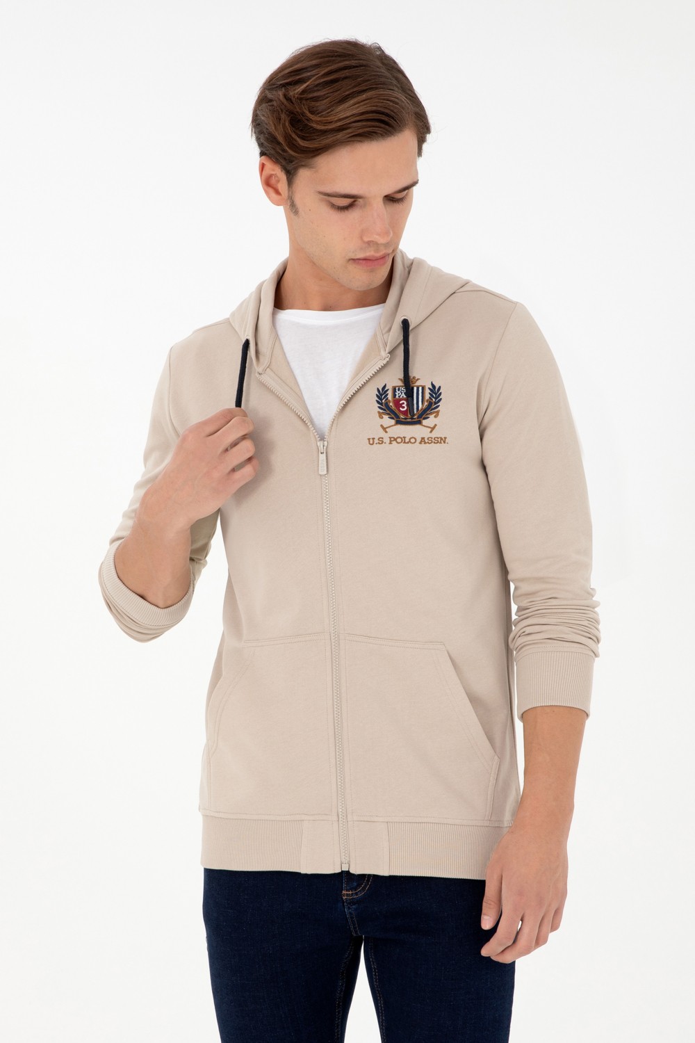 U.S. Polo Assn. Erkek Bordo Örme Hırka 50293649-VR014