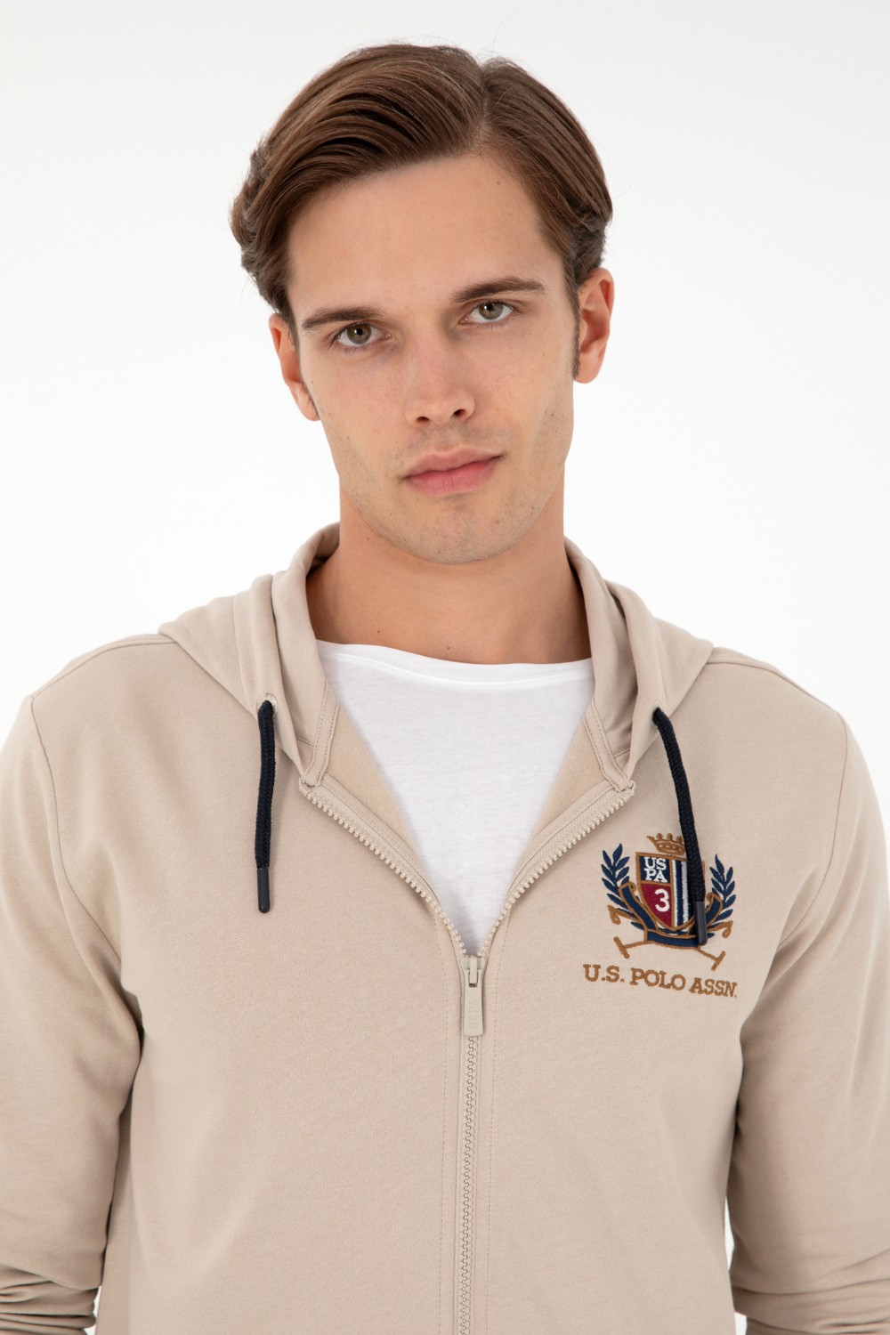U.S. Polo Assn. Erkek Bordo Örme Hırka 50293649-VR014 görsel 2