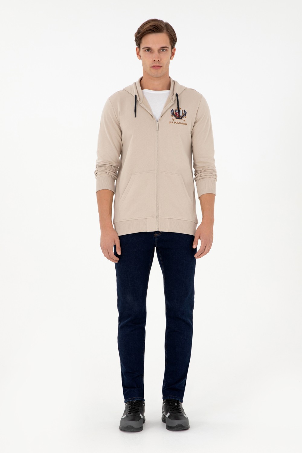 U.S. Polo Assn. Erkek Bordo Örme Hırka 50293649-VR014 görsel 4