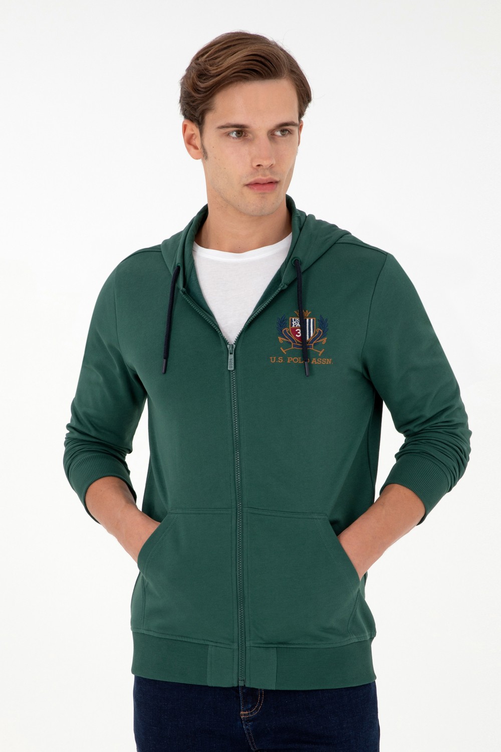U.S. Polo Assn. Erkek Bordo Örme Hırka 50293649-VR014 görsel 8