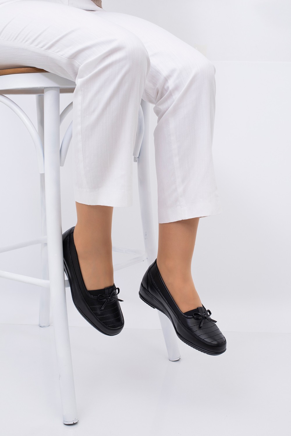Ern Shoes İçi Hakiki Deri Bej Renk Tam Ortopedik Anne Ayakkabısı görsel 6