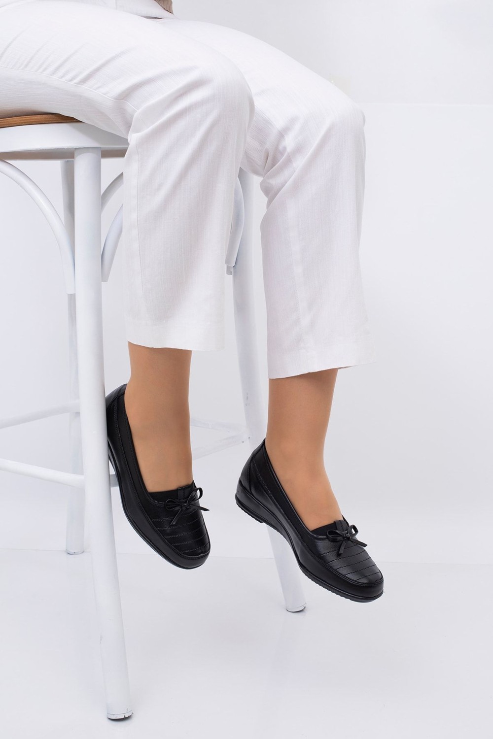 Ern Shoes İçi Hakiki Deri Bej Renk Tam Ortopedik Anne Ayakkabısı görsel 8