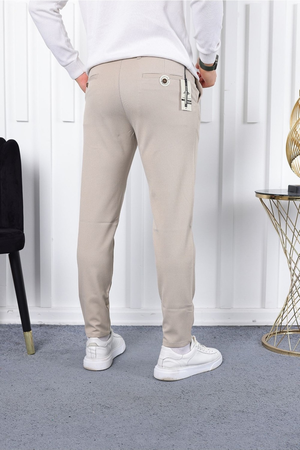İDS Collection Mevsimlik Slimfit Likralı Kumaş Pantolon görsel 4