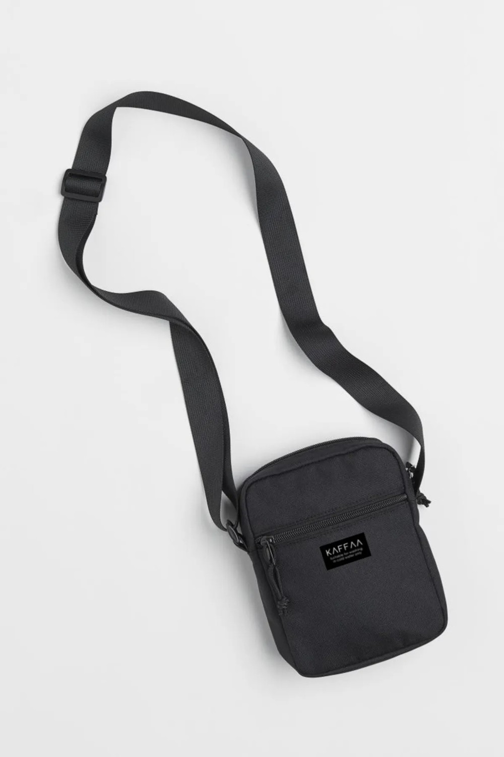 KAFFAA Unisex Askılı Fermuarlı Cepli El ve Omuz Çantası - Erkek Çantası - Kadın Çantası