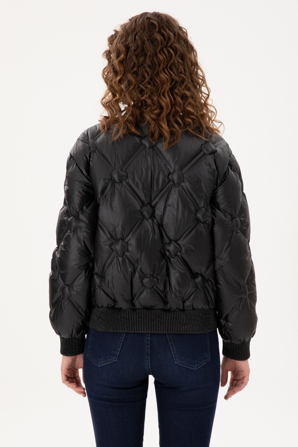 U.S. Polo Assn. Kadın Siyah Mont 50289590-VR046 görsel 5