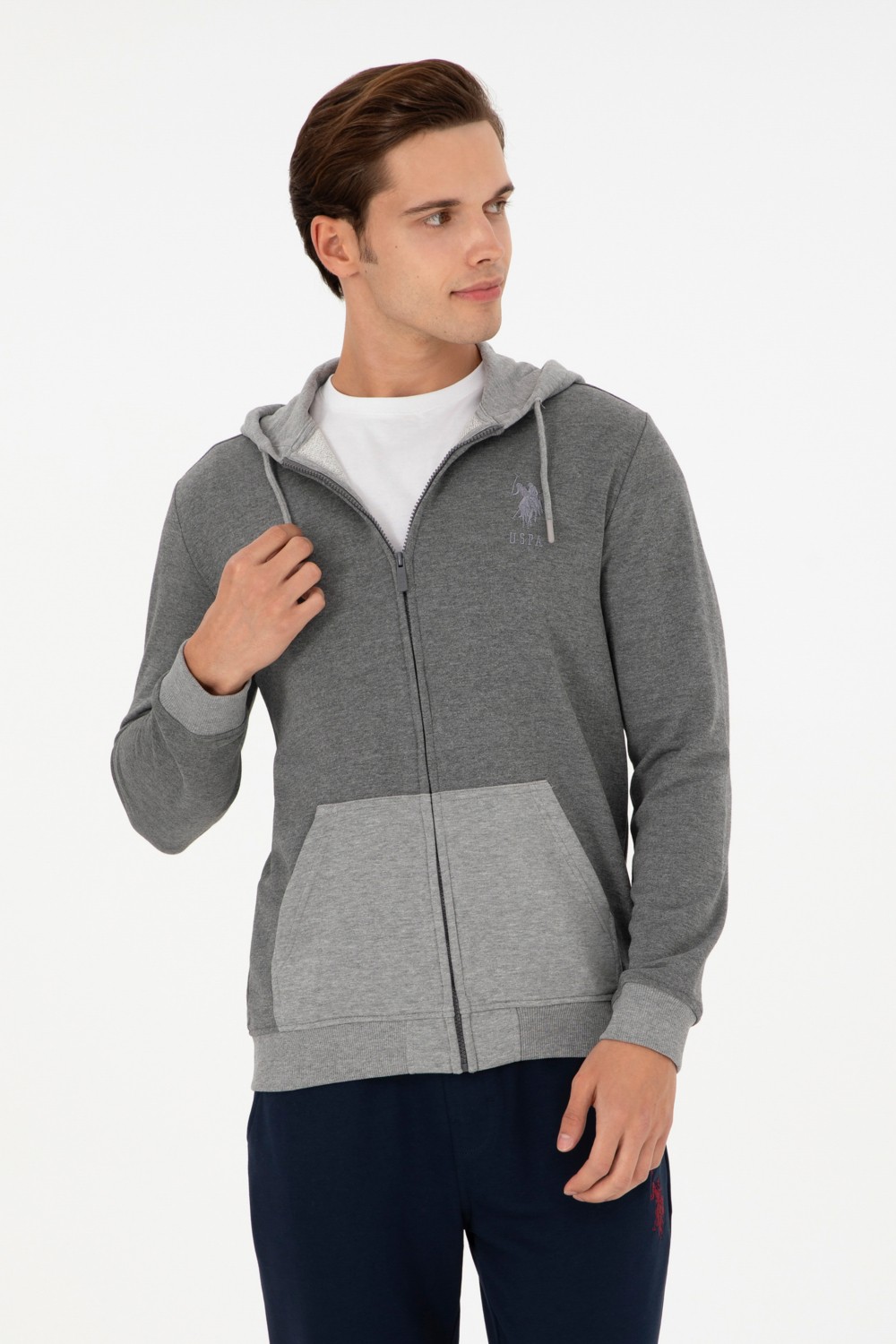 U.S. Polo Assn. Erkek Lacivert Örme Hırka 50290255-VR033