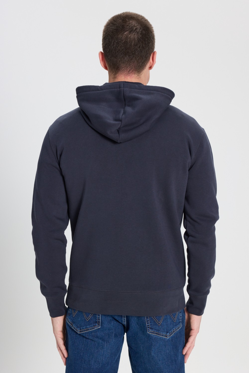 Wrangler Regular Fit Normal Kesim Kapüşonlu İçi Polarlı Haki Sweatshirt görsel 6