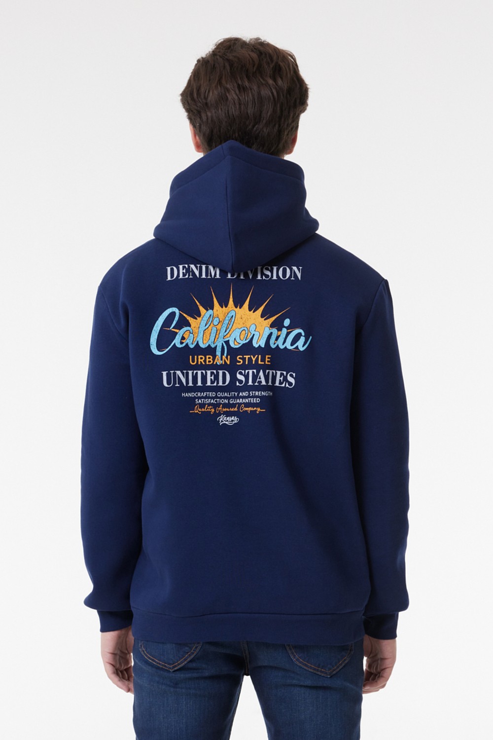 Riders By Lee Regular Fit Kapüşonlu Şardonlu Haki Sweatshirt görsel 7