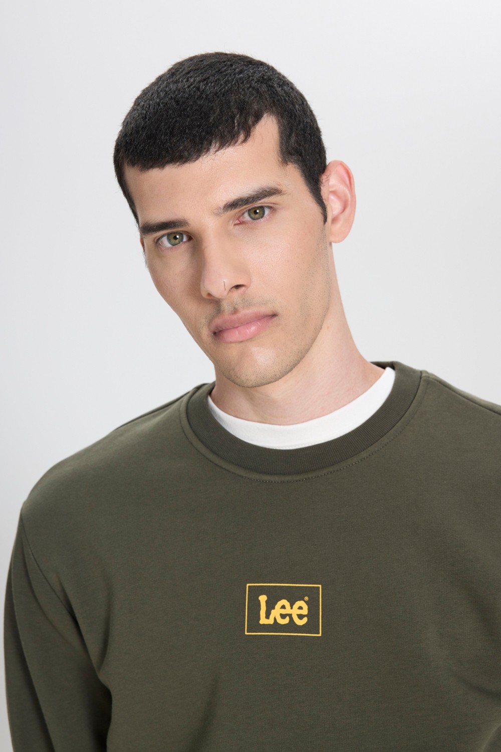 Lee Regular Fit Normal Kesim Siyah Erkek Sweatshirt görsel 8