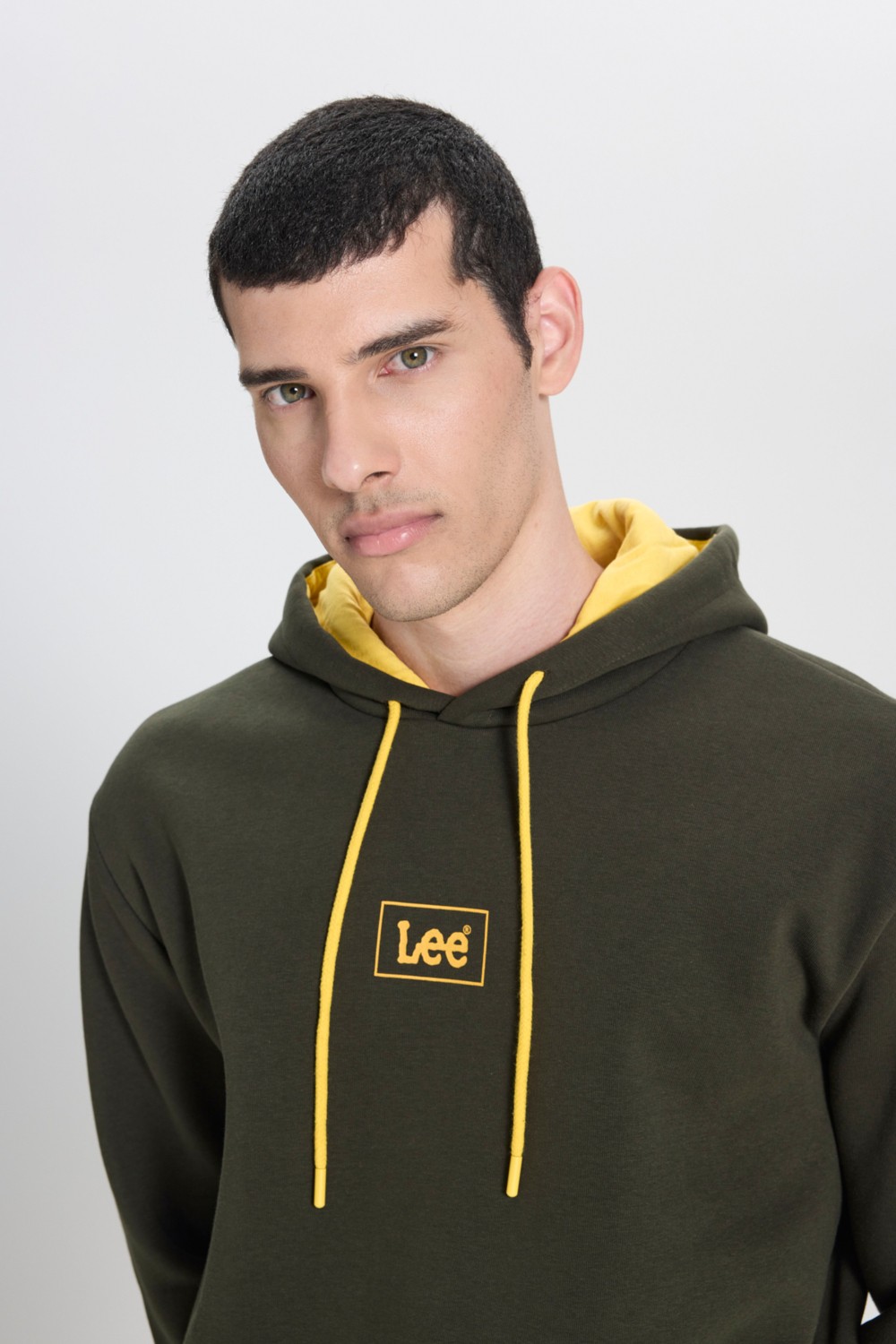 Lee Erkek Mid Logo Hoodie Sweatshirt L212302990 görsel 2