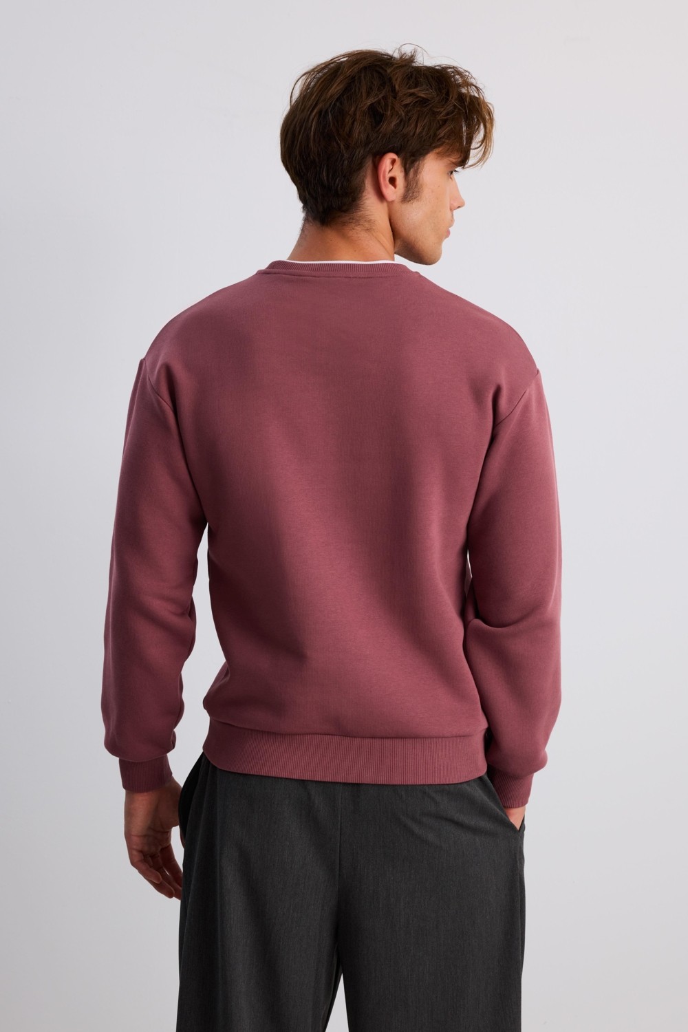 Babokah Çift Yaka Comfort Sweatshirt görsel 4