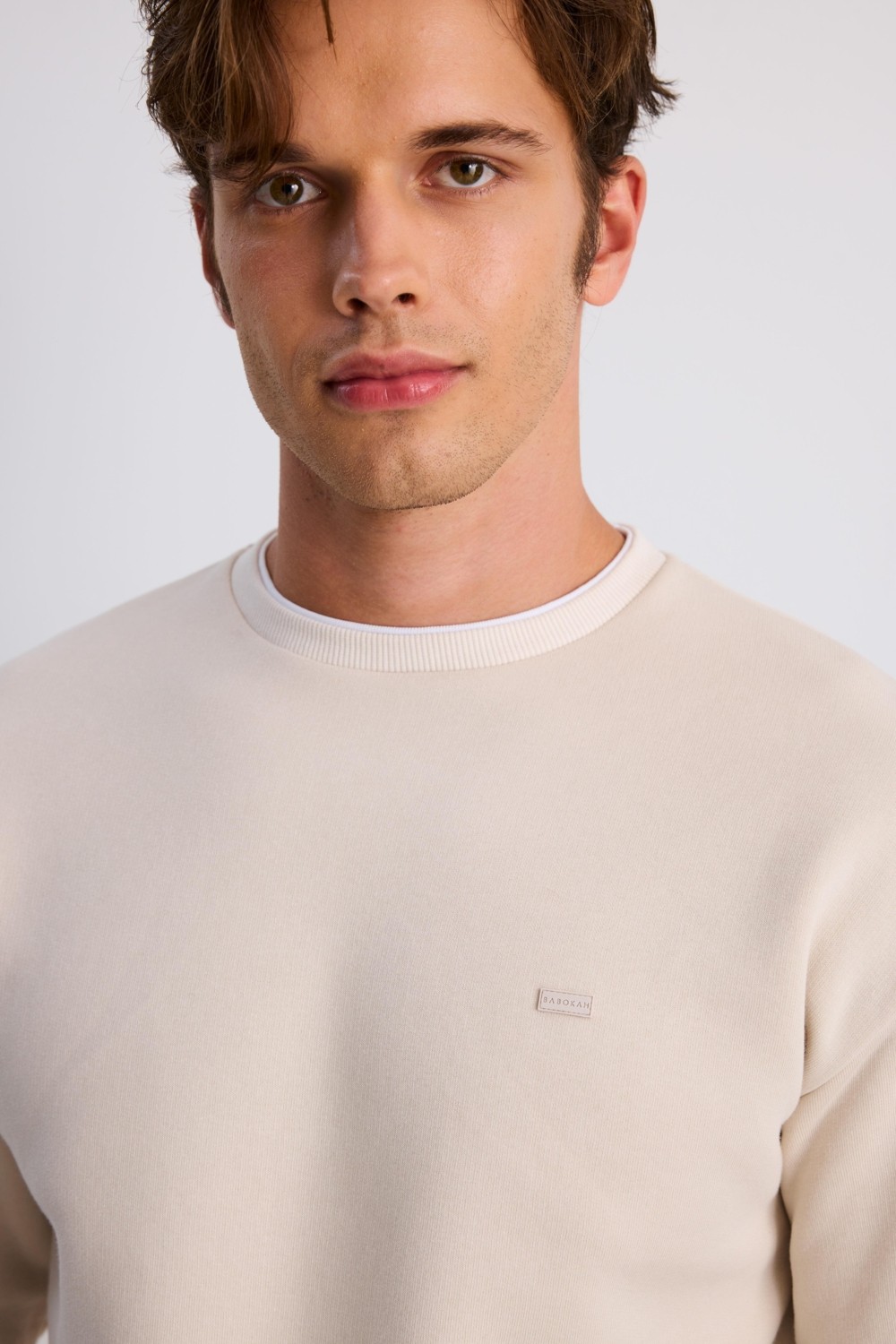 Babokah Çift Yaka Comfort Sweatshirt görsel 6