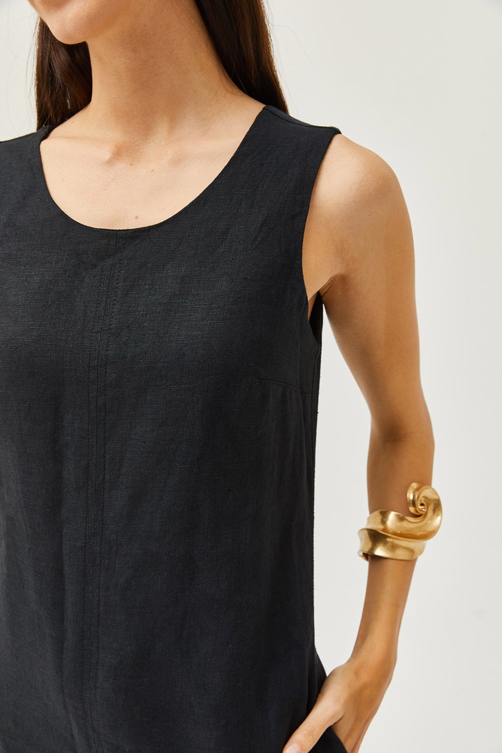 Arzu Özel Moda Atölyesi %100 Pamuk Keten Elbise. görsel 3