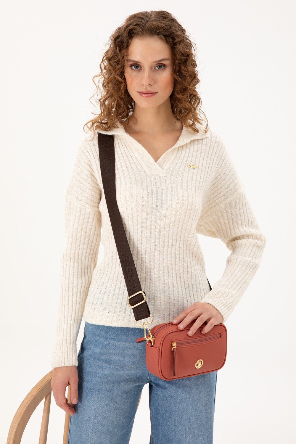 U.S. Polo Assn. Kadın Siyah Çapraz Çanta 50303432-VR046
