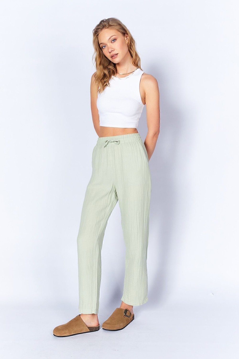 Edition Oranj Rahat Kesim Müslin Pantolon| EDI100667011-7011 görsel 8