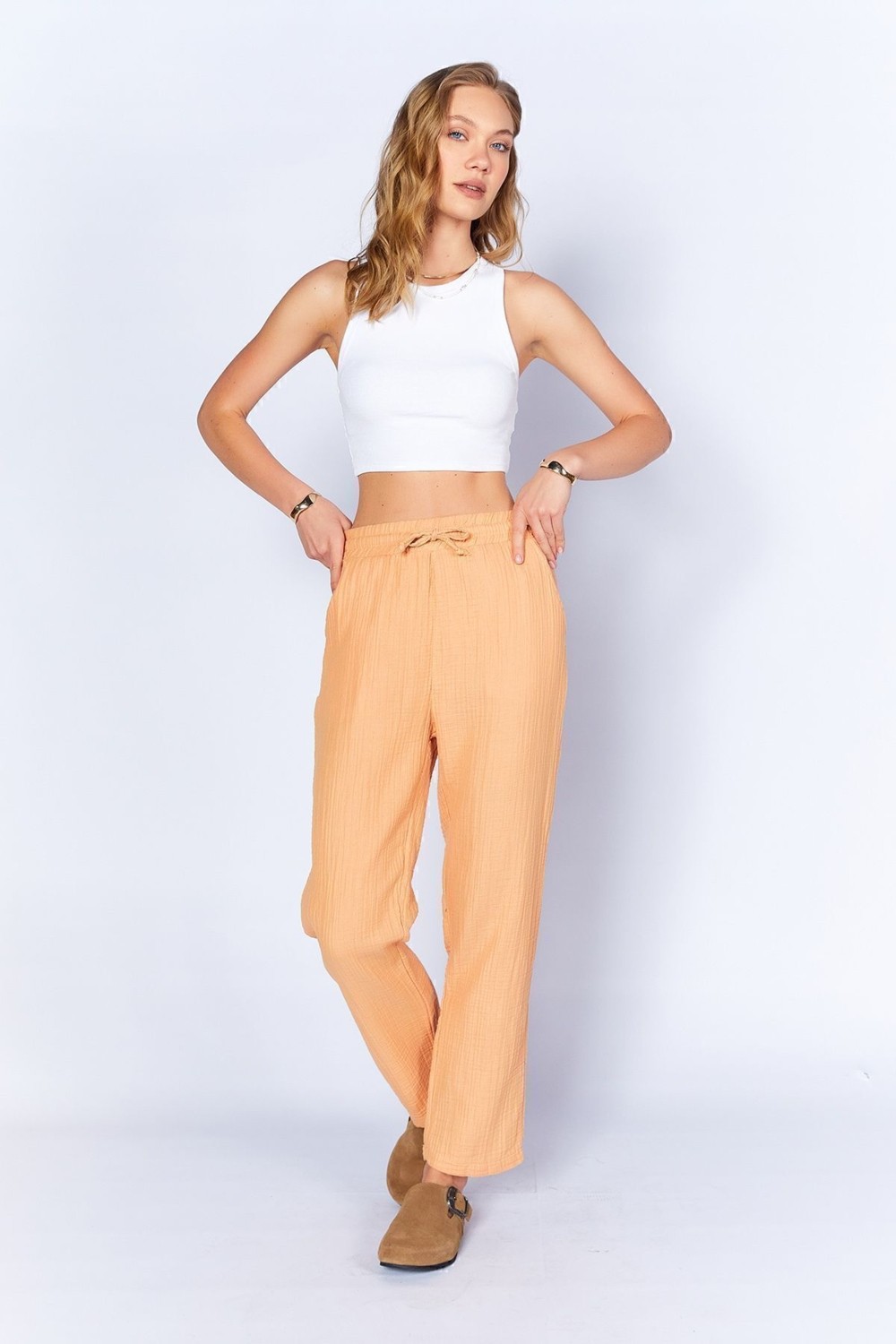 Edition Oranj Rahat Kesim Müslin Pantolon| EDI100667011-7011