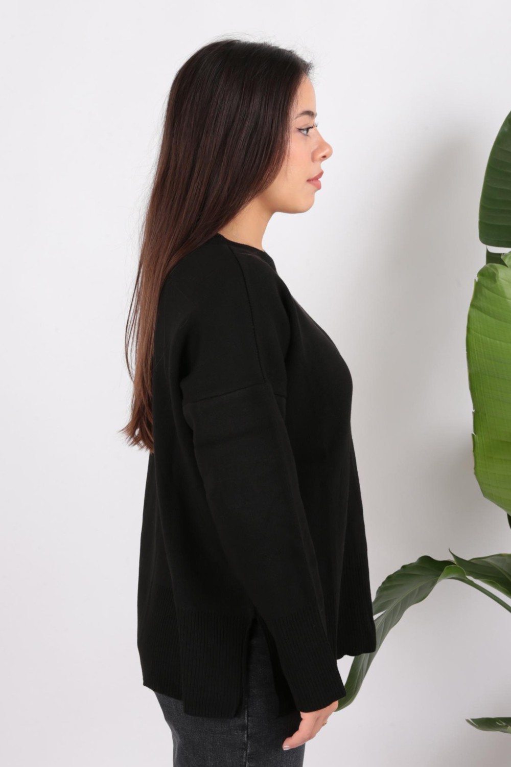 Fashion Friends 24K0263K1 Kadın Bisiklet Yaka Tunik görsel 3