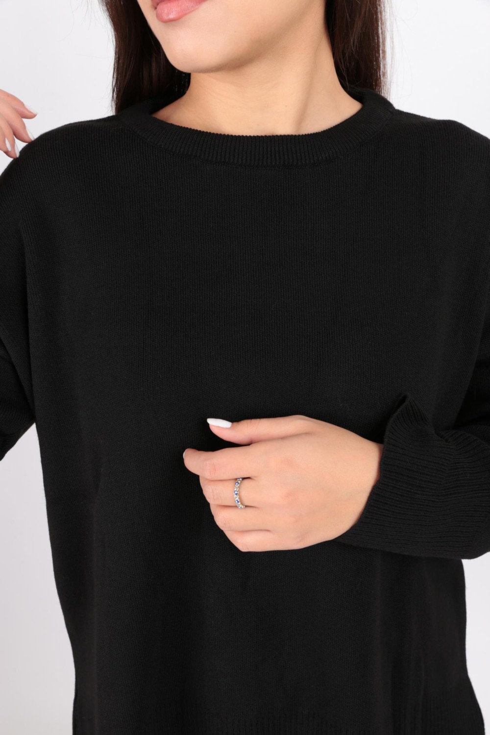 Fashion Friends 24K0263K1 Kadın Bisiklet Yaka Tunik görsel 5