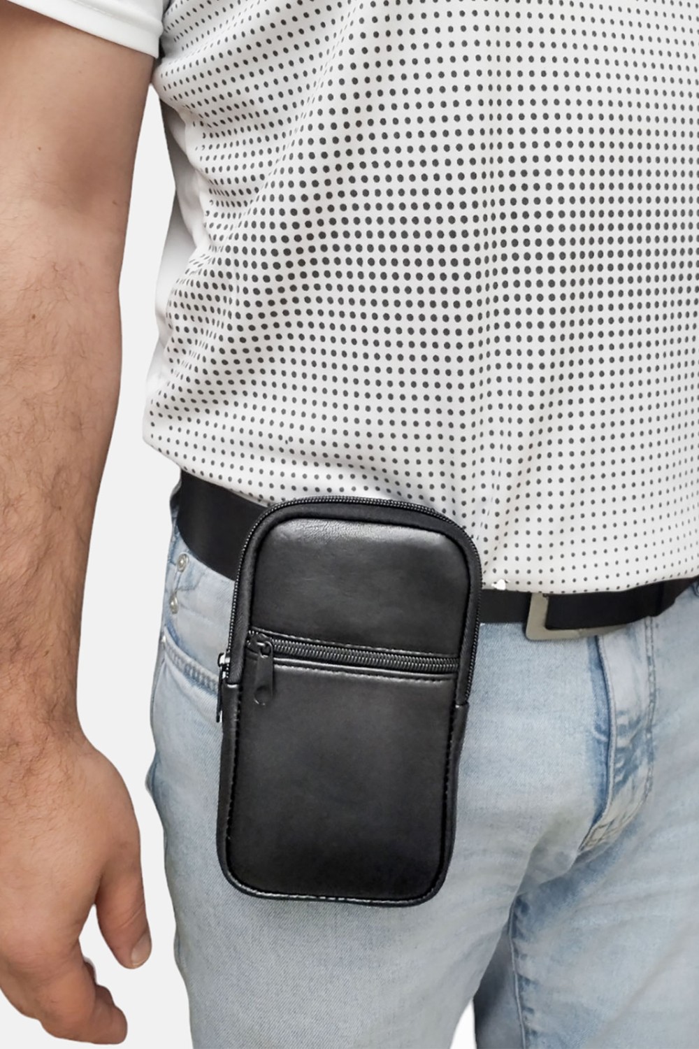 Lederax Hakiki Deri Kemere Takılan Büyük Boy Telefon Kılıfı LD482